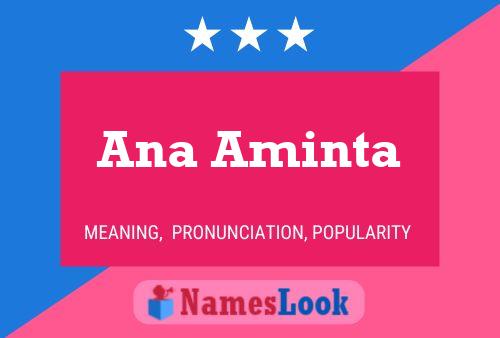 Ana Aminta Namensposter