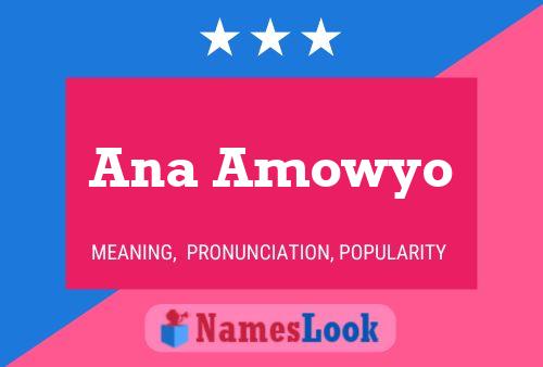 Ana Amowyo Namensposter