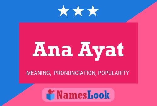 Ana Ayat Namensposter