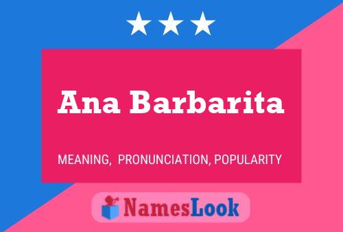 Ana Barbarita Namensposter