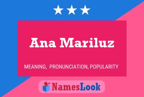 Ana Mariluz Namensposter