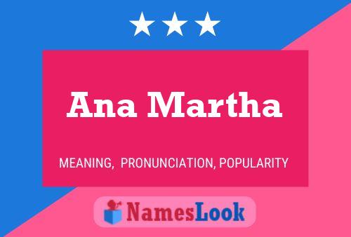 Ana Martha Namensposter