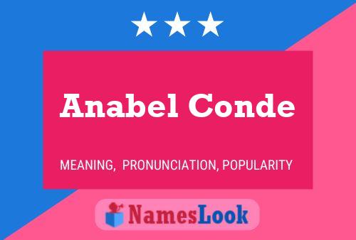 Anabel Conde Namensposter