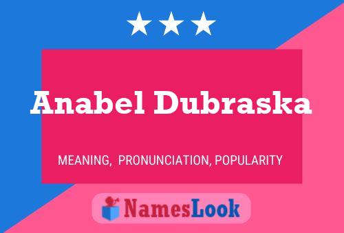 Anabel Dubraska Namensposter