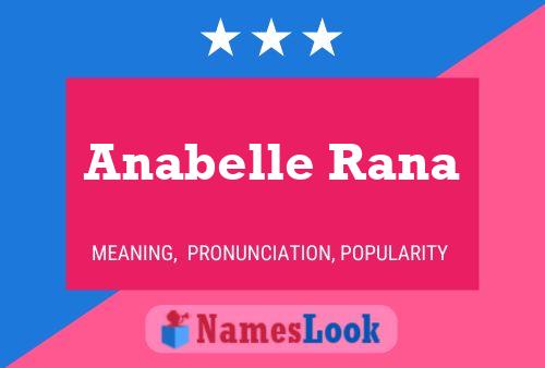 Anabelle Rana Namensposter