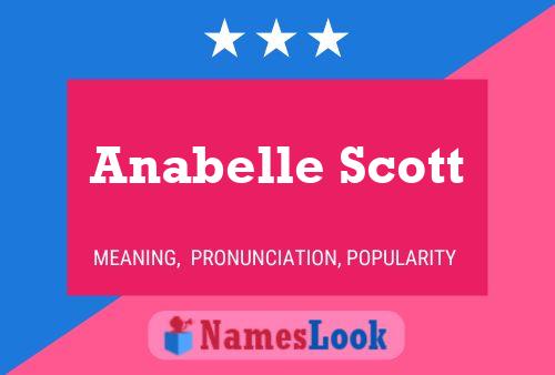 Anabelle Scott Namensposter