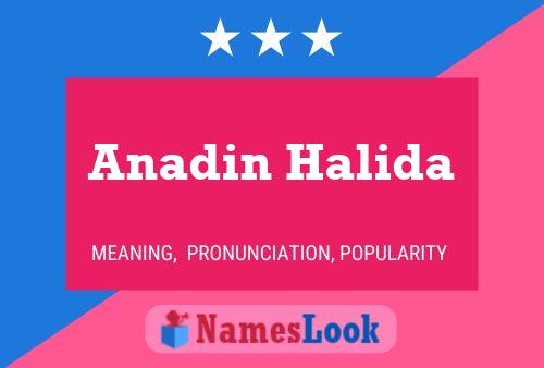 Anadin Halida Namensposter