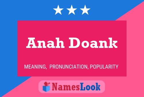 Anah Doank Namensposter