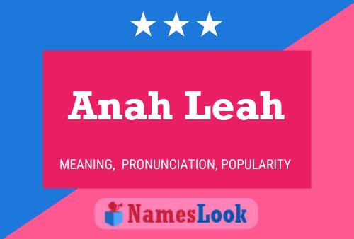 Anah Leah Namensposter