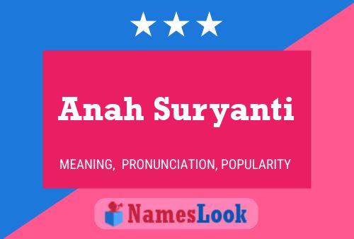 Anah Suryanti Namensposter