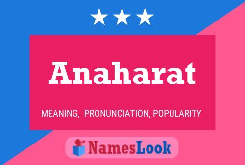 Anaharat Namensposter