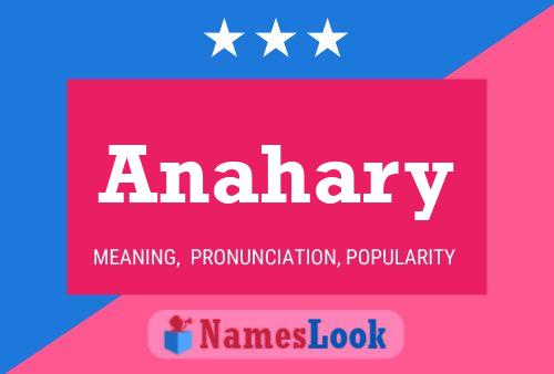 Anahary Namensposter