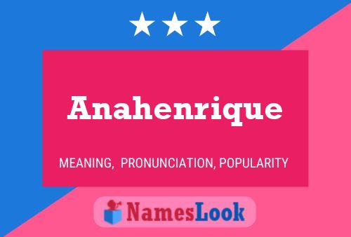 Anahenrique Namensposter