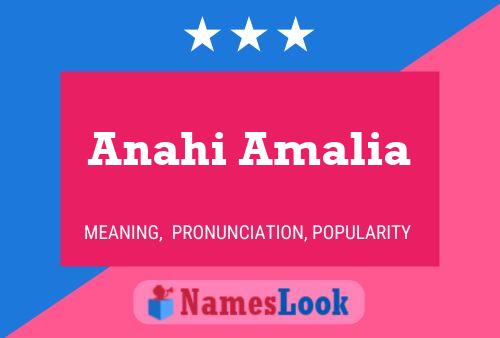 Anahi Amalia Namensposter