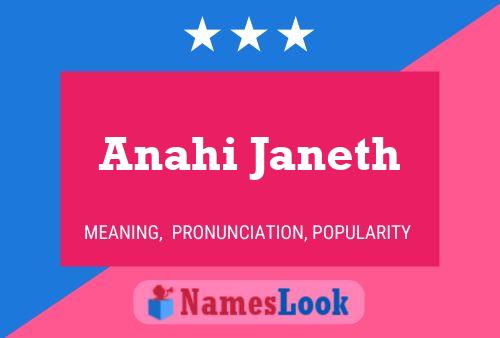 Anahi Janeth Namensposter