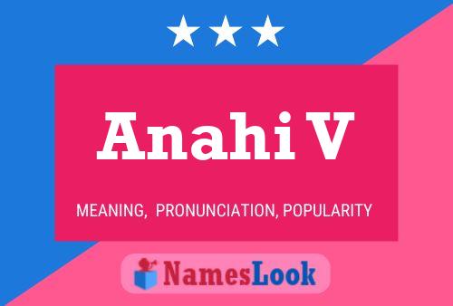 Anahi V Namensposter