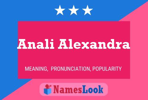 Anali Alexandra Namensposter