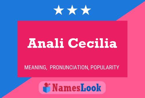 Anali Cecilia Namensposter