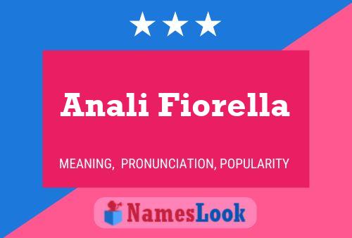 Anali Fiorella Namensposter