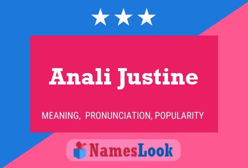 Anali Justine Namensposter