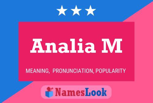 Analia M Namensposter