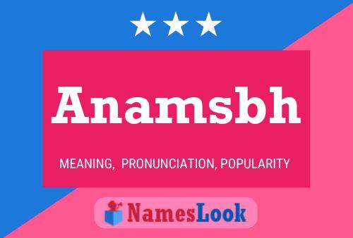 Anamsbh Namensposter