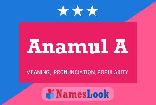 Anamul A Namensposter