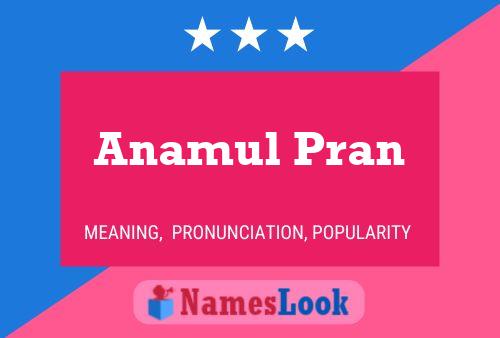 Anamul Pran Namensposter