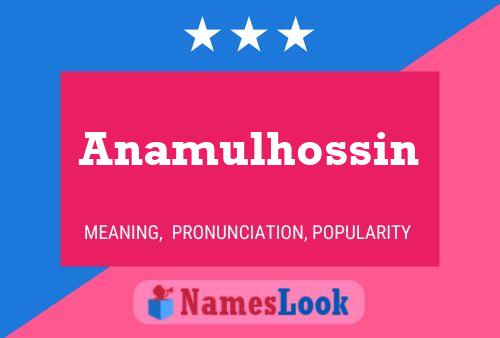 Anamulhossin Namensposter