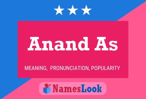 Anand As Namensposter