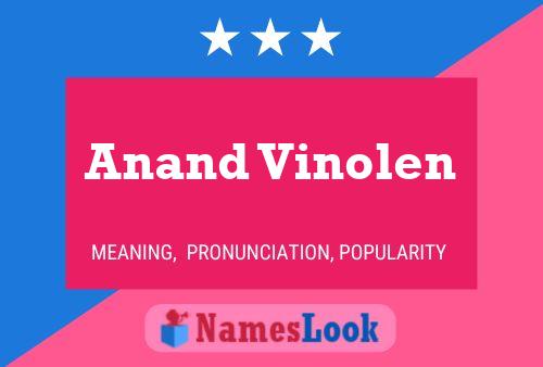 Anand Vinolen Namensposter