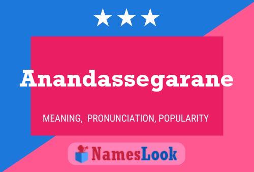 Anandassegarane Namensposter