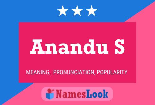 Anandu S Namensposter