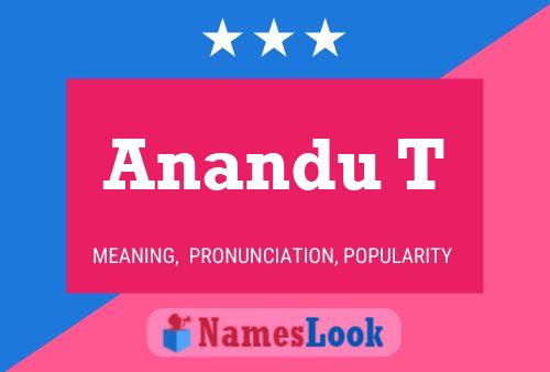 Anandu T Namensposter