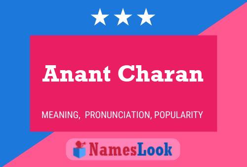 Anant Charan Namensposter