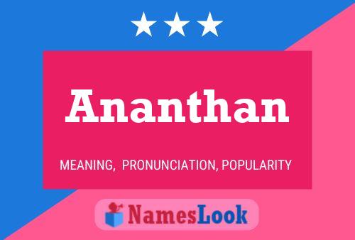 Ananthan Namensposter