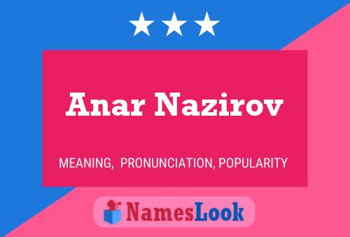 Anar Nazirov Namensposter