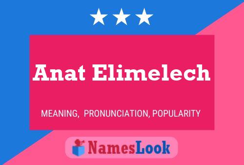 Anat Elimelech Namensposter