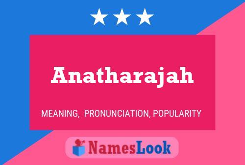 Anatharajah Namensposter