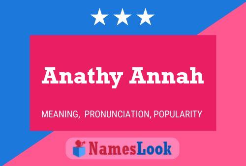 Anathy Annah Namensposter