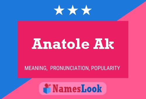 Anatole Ak Namensposter