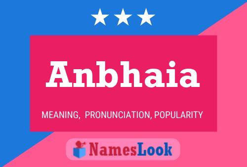 Anbhaia Namensposter