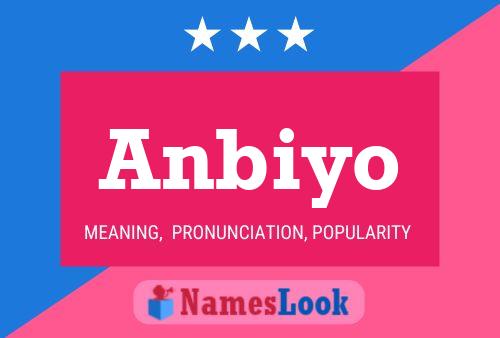 Anbiyo Namensposter