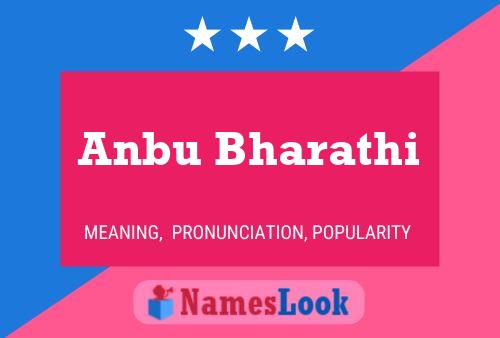 Anbu Bharathi Namensposter