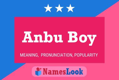 Anbu Boy Namensposter