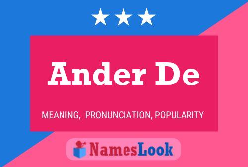 Ander De Namensposter