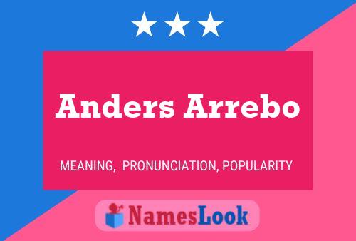 Anders Arrebo Namensposter