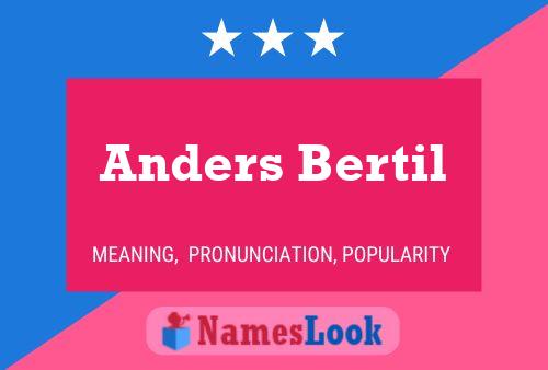 Anders Bertil Namensposter