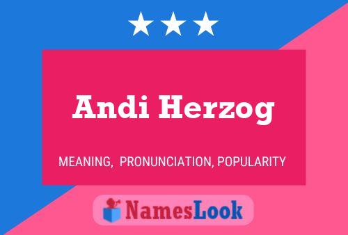 Andi Herzog Namensposter