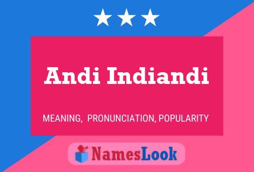 Andi Indiandi Namensposter